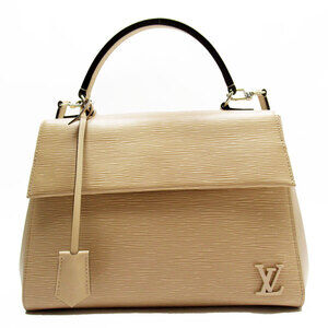 Louis Vuitton Epi Cluny Shoulder Bag Beige Tan Leather